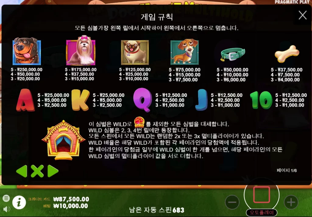 더-도그-하우스-멀티홀드-게임-규칙
